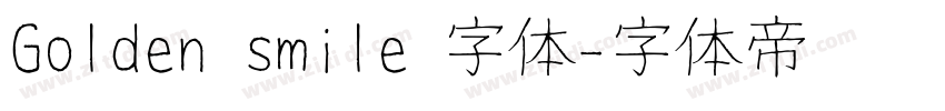 Golden smile 字体字体转换